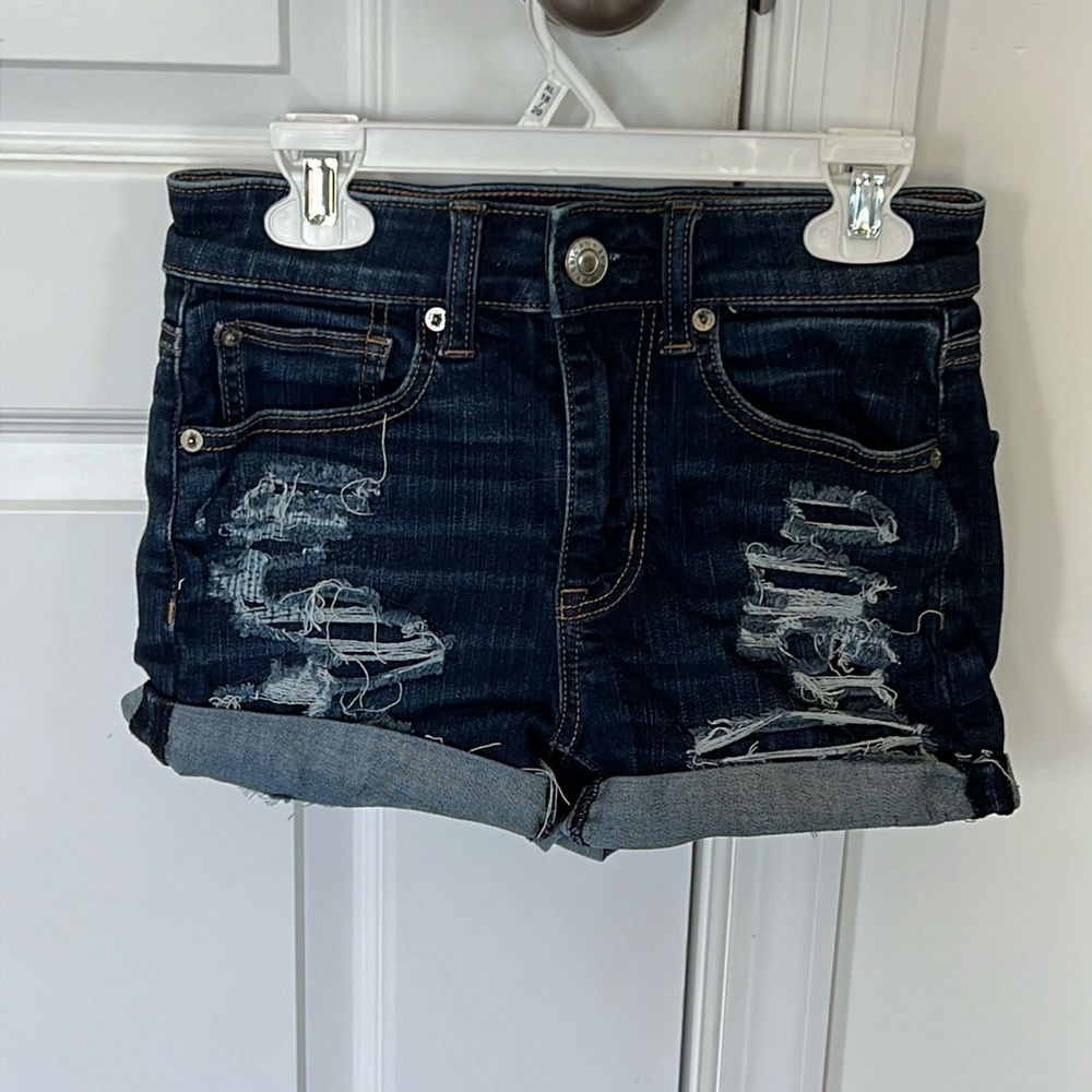 AMERICAN EAGLE NEXT LEVEL STRETCH JEAN SHORTS